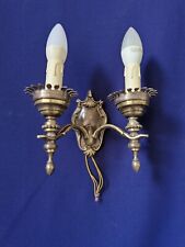 Lampada da parete antica singola due luci in ottone francese