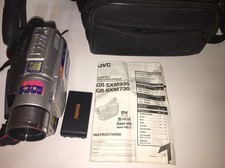 JVC GR-SXM730U Compatto Super VHS Telecamera Usato Batteria Ma No Caricabatterie