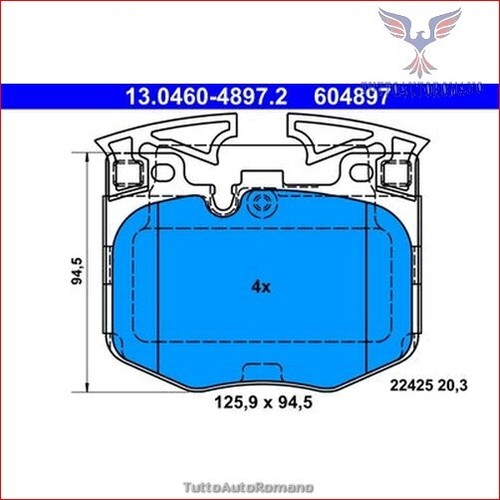 604897 kit pastiglie pattini - 604897,