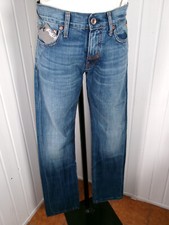 Pantalon Jeans bleu droit délavé usé MELTIN POT MARK W29 L34 38 taille normale