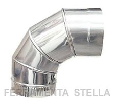 Gomito acciaio inox - 90°,
