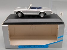 Modellini auto 1:43 Minichamps Mercedes Benz 280 SL Cabriolet argento con scatola originale