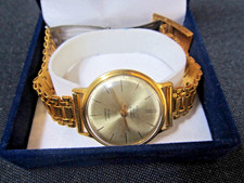 Orologio Uomo Poljot De Luxe Automatico 1MChZ 29 Jewels Placcato Oro Au 20 Meccanico