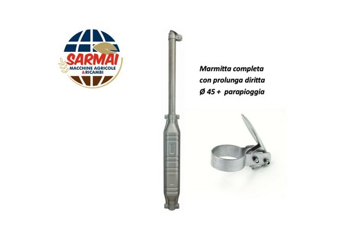 Marmitta silenziatore trattore - marmitta,
