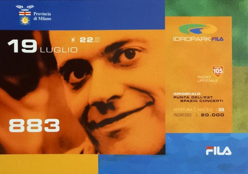 Cartolina cantante max pezzali - cartolina,