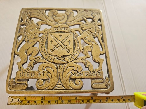 Brass antique trivet good - antique,