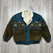 Giubbotto bomber pelle sherpa
