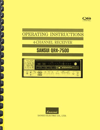Sansui qrx 7500 ricevitore - sansui, qrx-7500
