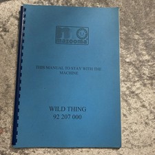 WILD THING 92 207 000 Mazooma Bell macchina della frutta manuale completo