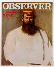 WG GRACE The colossus of cricket AUSTRALIA Rare OBSERVER magazine 24 August 1980