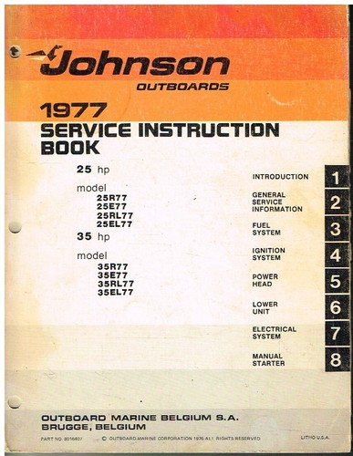Motore fuoribordo johnson - motore, 25hp