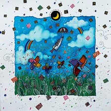 La Gioia in Te Andrea Agostini Opera Quadro SERIGRAFIA Firmata Numerata 40x40