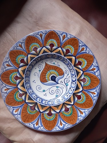 Piatto ceramica faenza tema - piatto,
