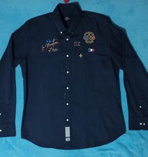 camicia hemd La Martina Cannes Polo Club cotone ricamato Taglia L (42) 16½