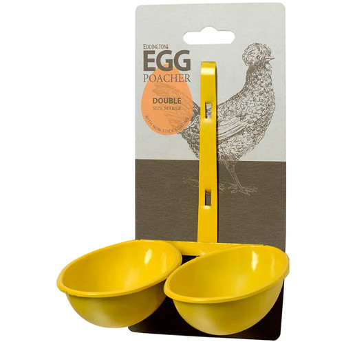 Double egg poacher with non - double,