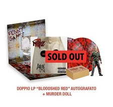 2 LP Noyz Narcos - Vinile Funny Games [Bloodshed Red Autografato + Murder Doll] 