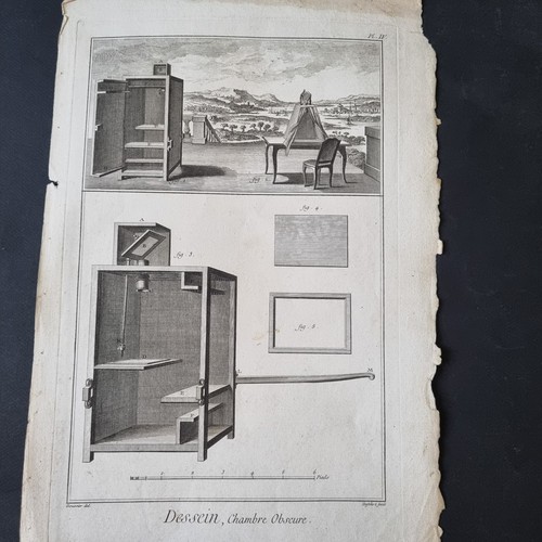 Incisione enciclopedia caméra - enciclopedia,