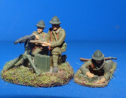 Soldats français mitrailleurs