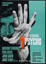 Poster film PSYCHO 1960 horror