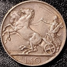 Italia 1928 - 10 Lire - .835