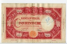 Banconota 500 Lire Barbetti