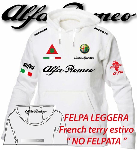 Felpa leggera printed alfa - felpa,