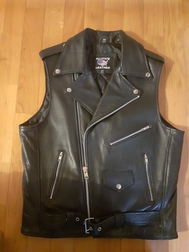 Giacca chiodo smanicato vera - giacca,