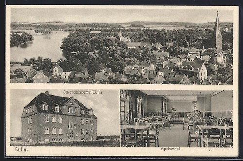 Cartolina eutin ostello - eutin,, della