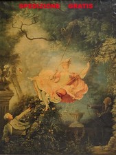 DIPINTO OLIO SU TELA copia antica Fragonard 85x65-epoca del dipinto 1900-20
