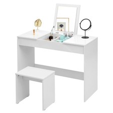 Vanity set bianco con specchio - vanity,