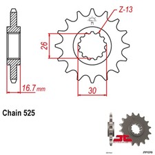 JT Sprockets Front Honda
