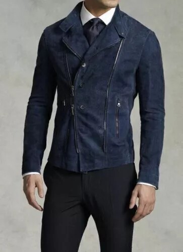 Giacca uomo blu - , vera