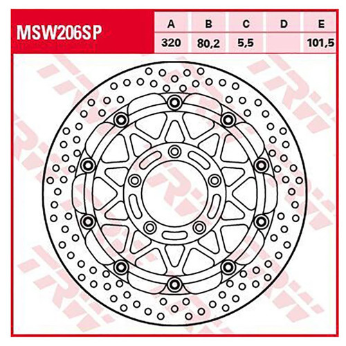 Disco freno trw mm senza - disco,