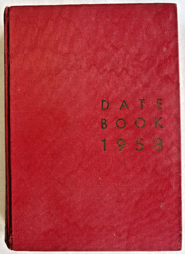 1958 diary journal 113 - diary,