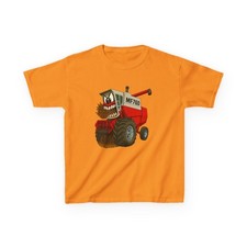 T-shirt ragazzo ragazza girocollo manica corta Gildan mietitrice combinazione attrezzatura agricola