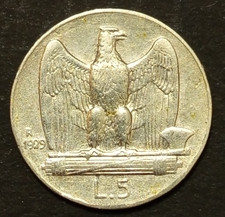 5 LIRE 1929 BB AQUILINO