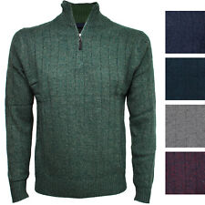 Maglia Uomo Mezza Zip Pullover Casual M L XL XXL Maglione Invernale Maglioncino