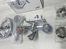 GRUPPO VASCA RUBINETTO CLASSICO MANOPOLA CON KIT DOCCIA PATRIZIA ATA ITALIA