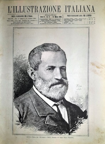 Stampa antica quintino sella - antica,