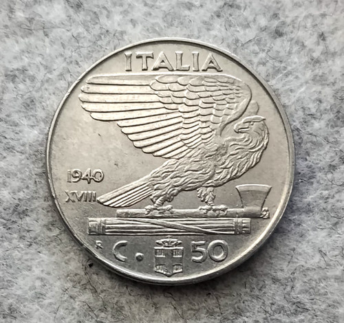 Moneta centesimi di lire - 50,