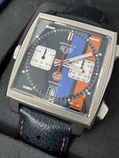 Tag Heuer Monaco Gulf Edition Unworn Full Set 2018 Original Buying Receipt