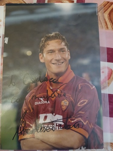 Foto francesco totti autografo - foto,