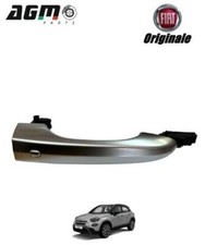 MANIGLIA CROMATO SATINATO BILATERALE TASTO KEYLESS ORIGINALE FIAT 500X 735670462