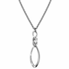 Collana STROILI ORO Couture Argento con pendente glitterato