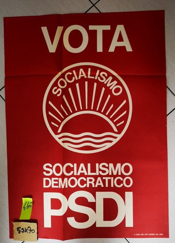 Manifesto originale psdi - psdi, vota