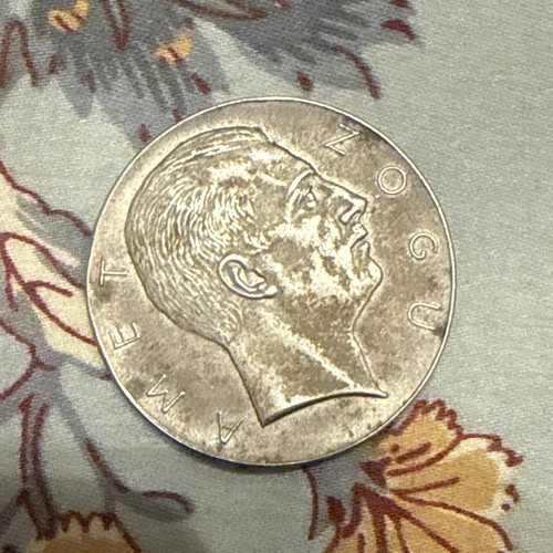 Moneta argento albania - argento, 5