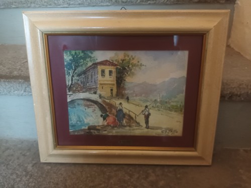 Quadro acquerello paesaggio - acquerello,
