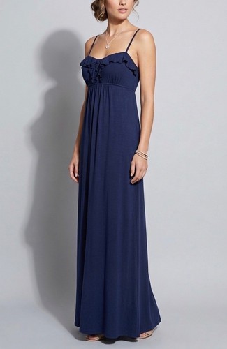 Maxi abito vintage blu navy