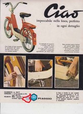 advertising pubblicita- PIAGGIO CIAO 1969- PIAGGIO CICLOMOTORI ITALIANI EPOCA