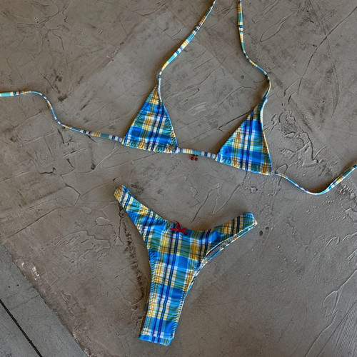 Set micro bikini donna stampa